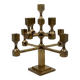 Modern solid brass candelabra, Lars Bergsten, Gusum Sweden 1990