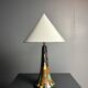 Dutch ceramic art nouveau Plazuid Gouda Pottery table lamp, 1920s
