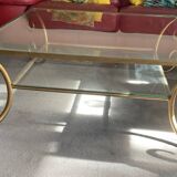 Glass coffee table