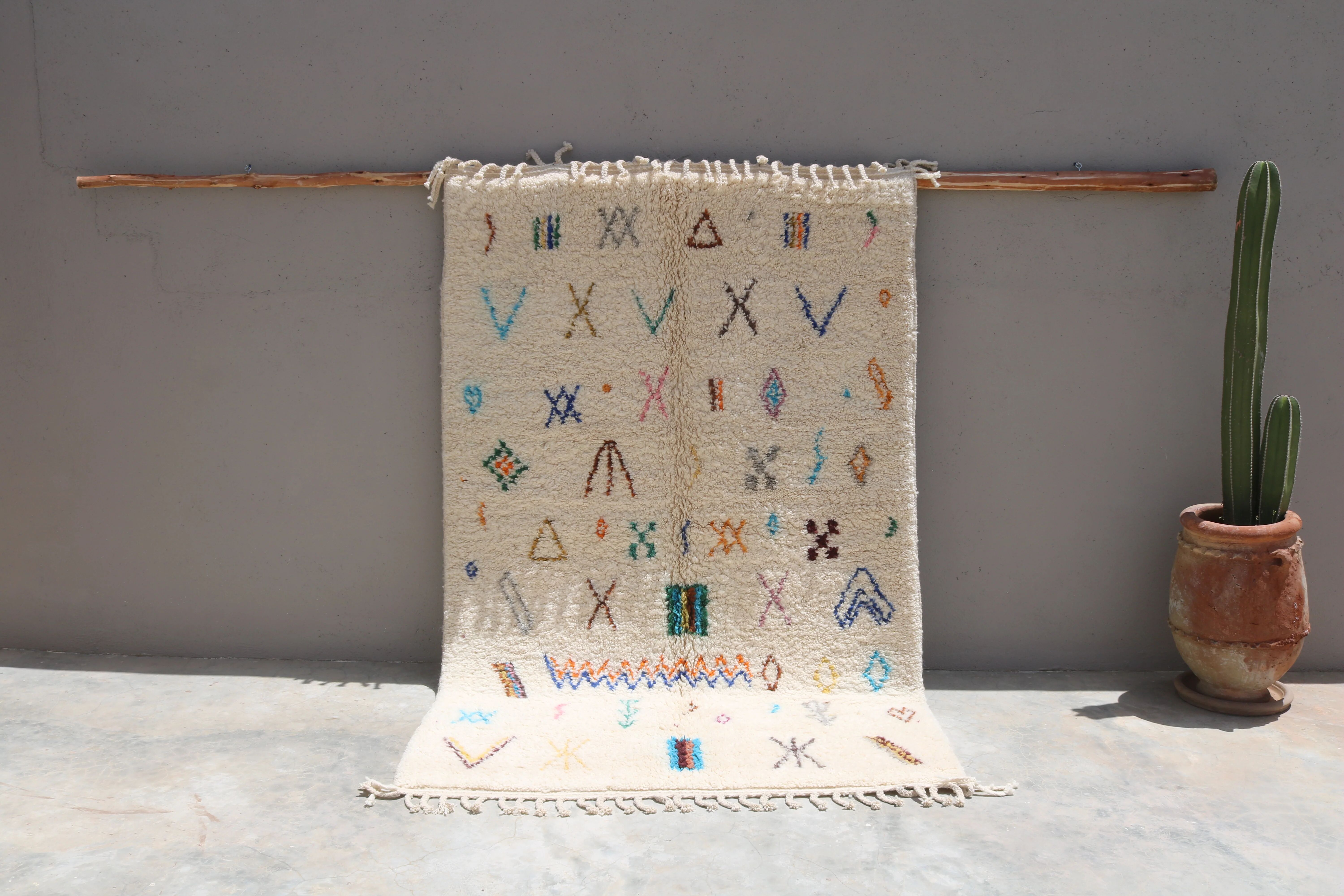 Colourful handmade rug, 255 x 160 cm - AZ839