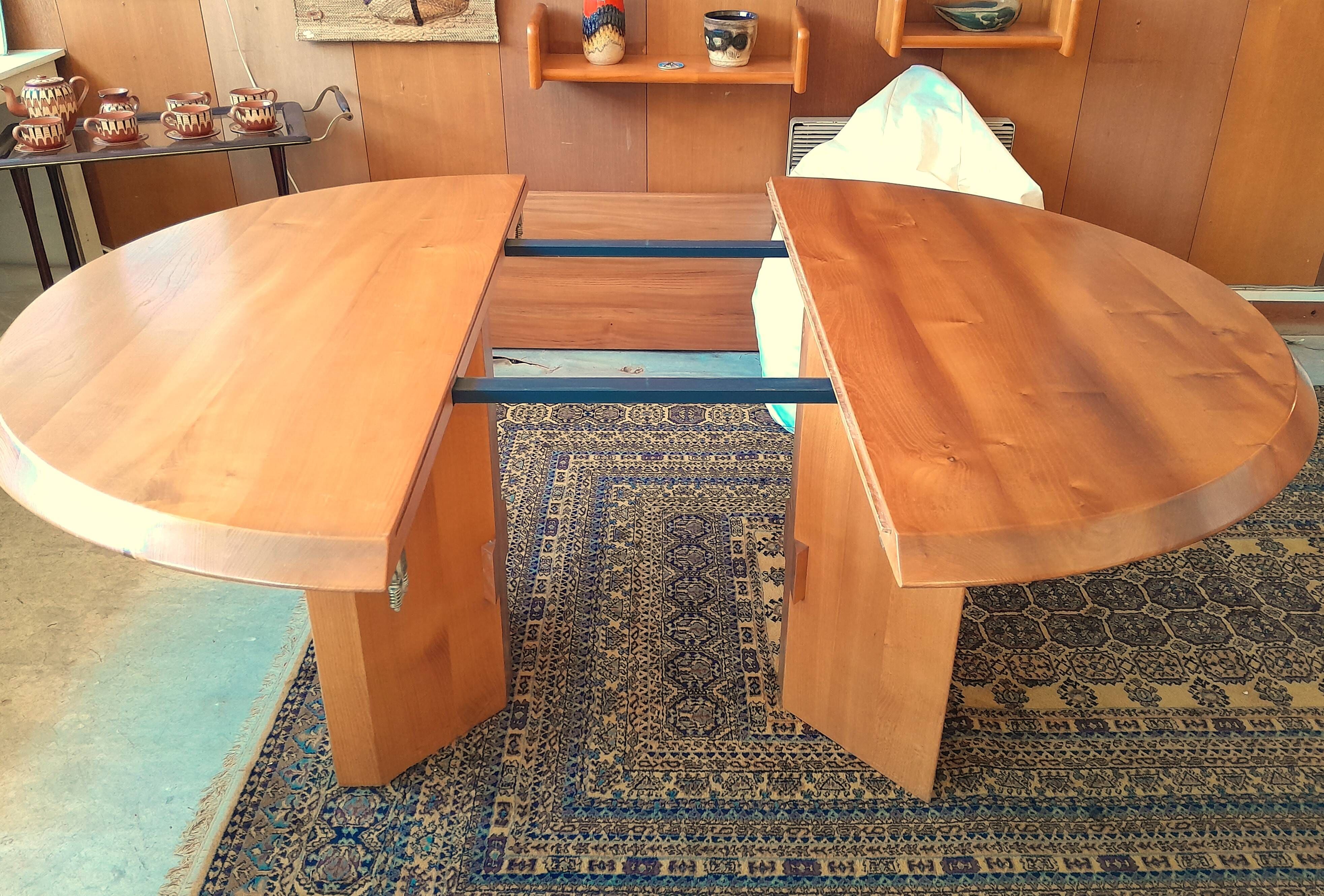 Table & chaises orme Gorgoni pour Roche & Bobois 1970s