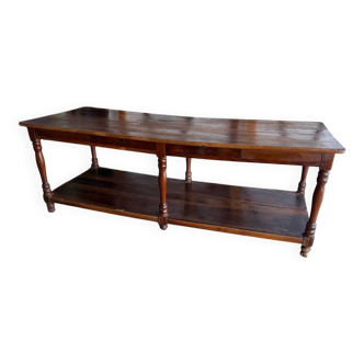 Table de drapier en noyer