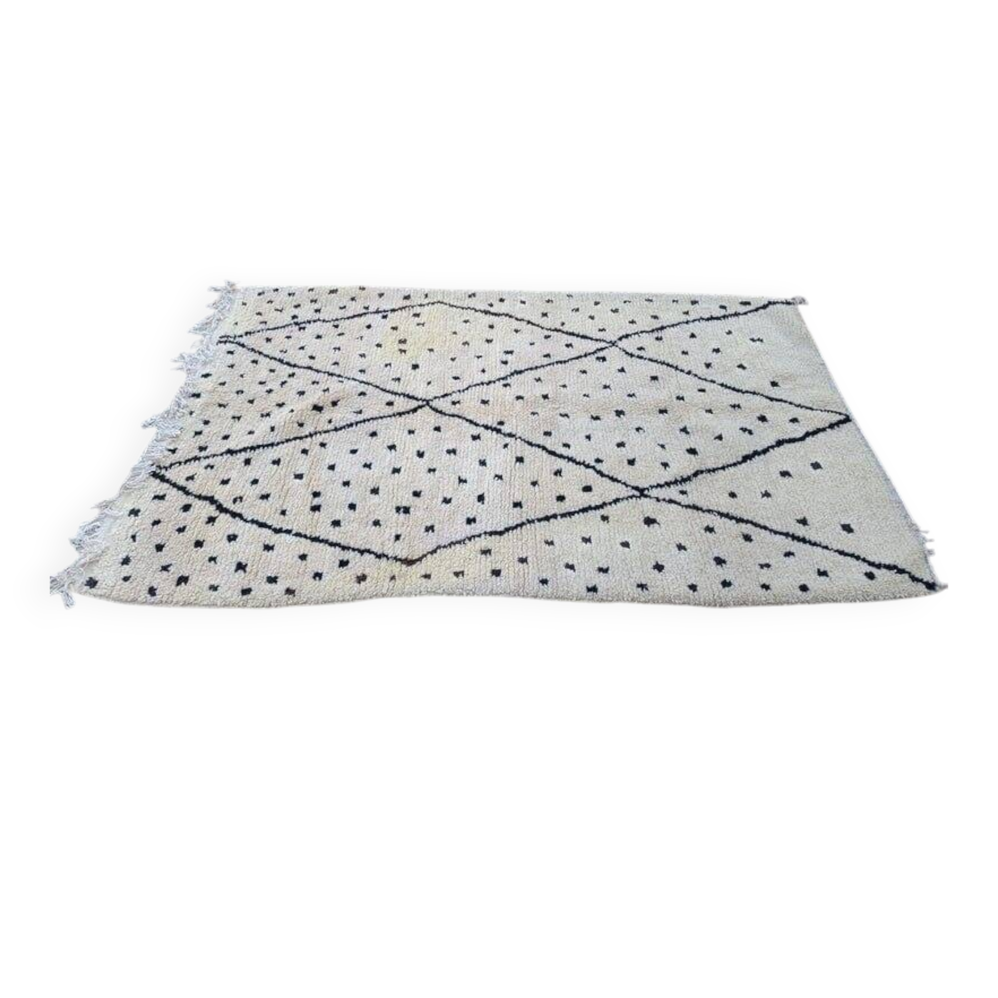 Handmade pure wool rug, size 150 x 250 cm.