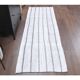 Vintage Turkish Hand-Knotted Wool Cotton White Kilim Runner Rug 76x239