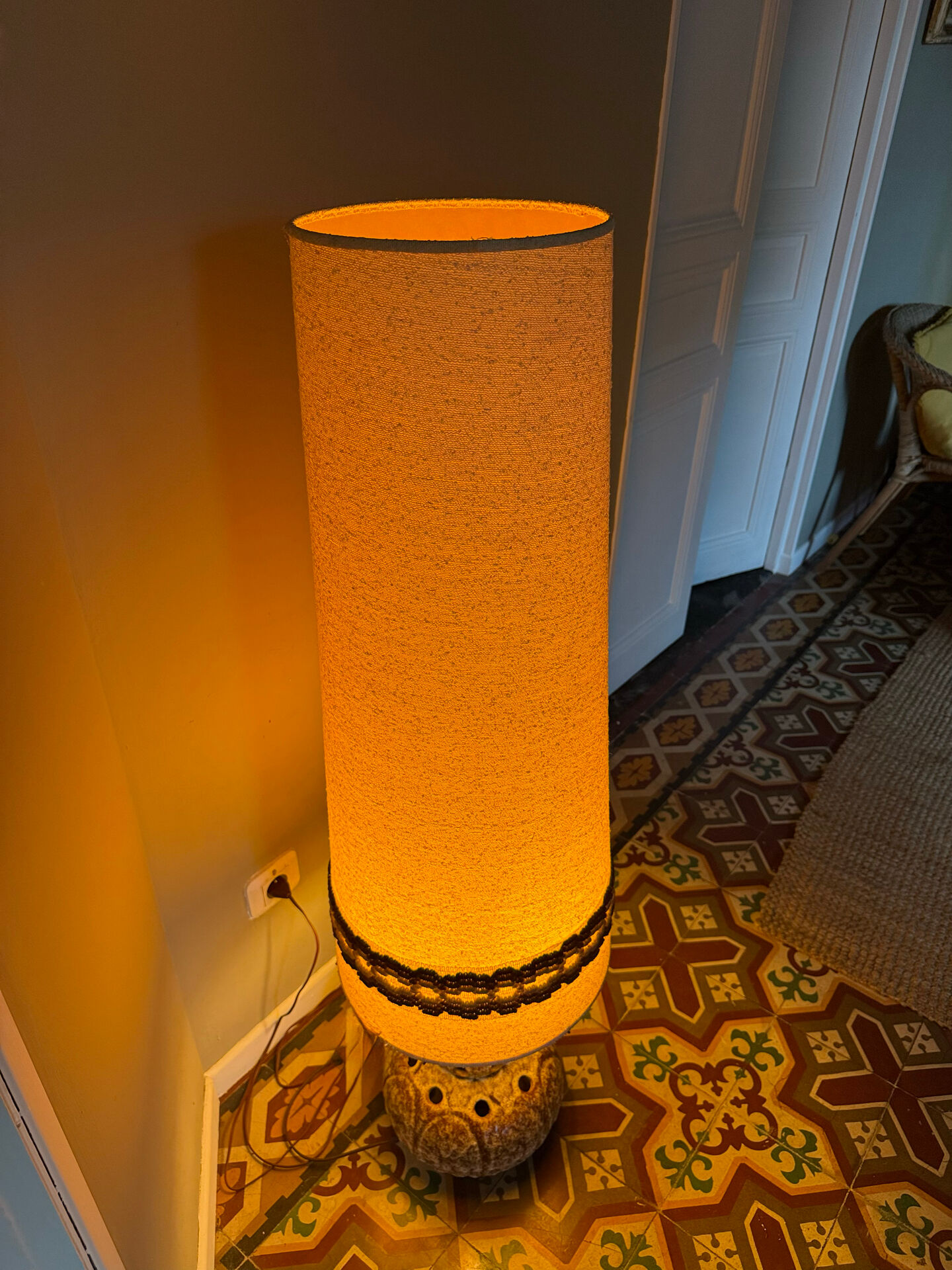 Grande Lampe Vintage 1970 – Céramique
