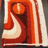 Tapis mural moderniste année 70 vintage