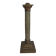 Napoleon III column candlestick in onyx and gilded bronze