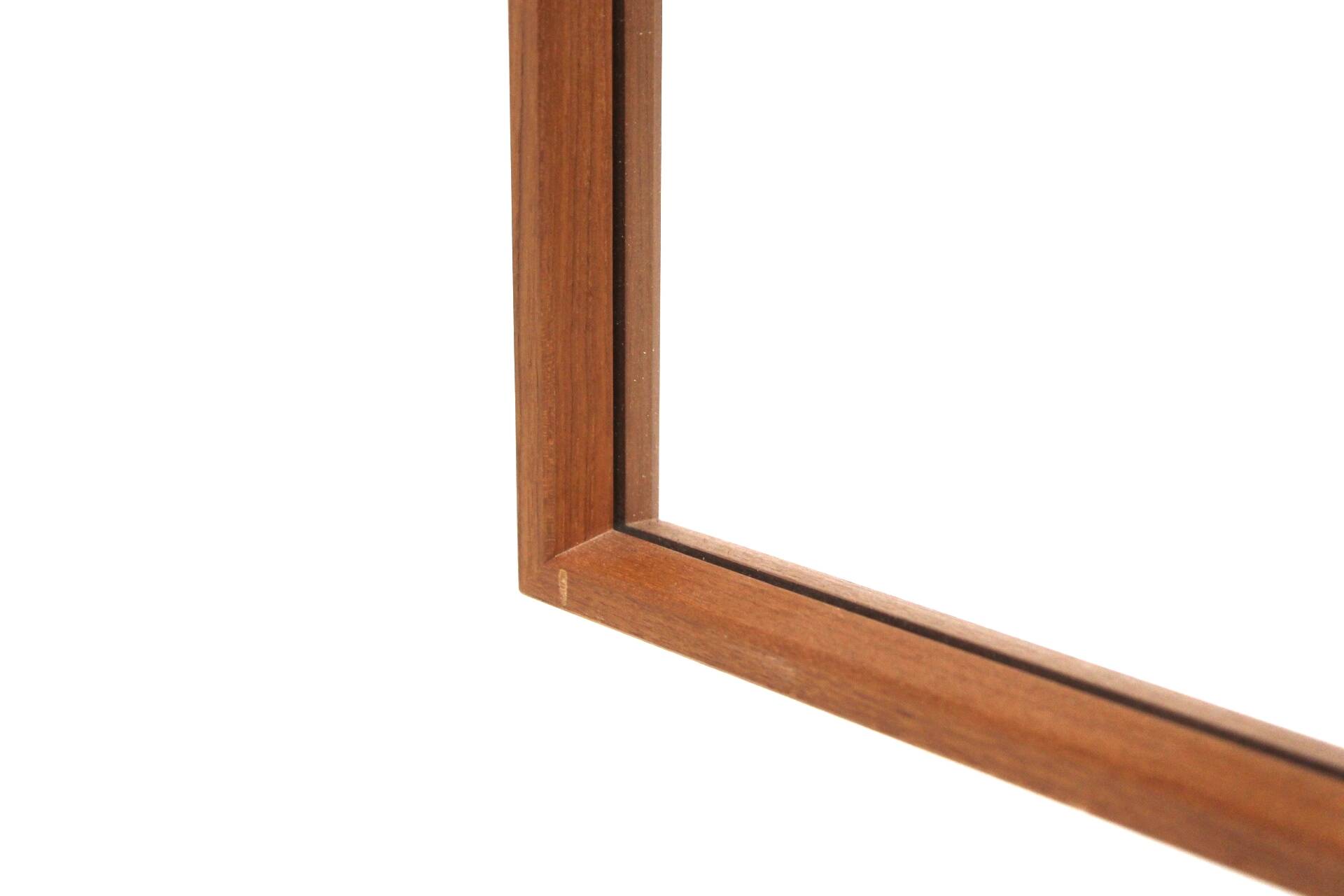 Scandinavian teak mirror, Glas Mäster, Markaryd, Sweden, 1960 - 105x45cm