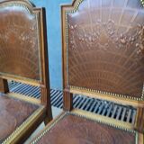 Set de 4 chaises style Louis XVI cuir