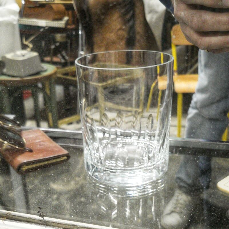 Large crystal ice bucket