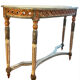 Louis XVI Style Demi-Lune Console – Painted and Gilt, Probably Italian