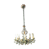 Wrought iron chandelier 1940