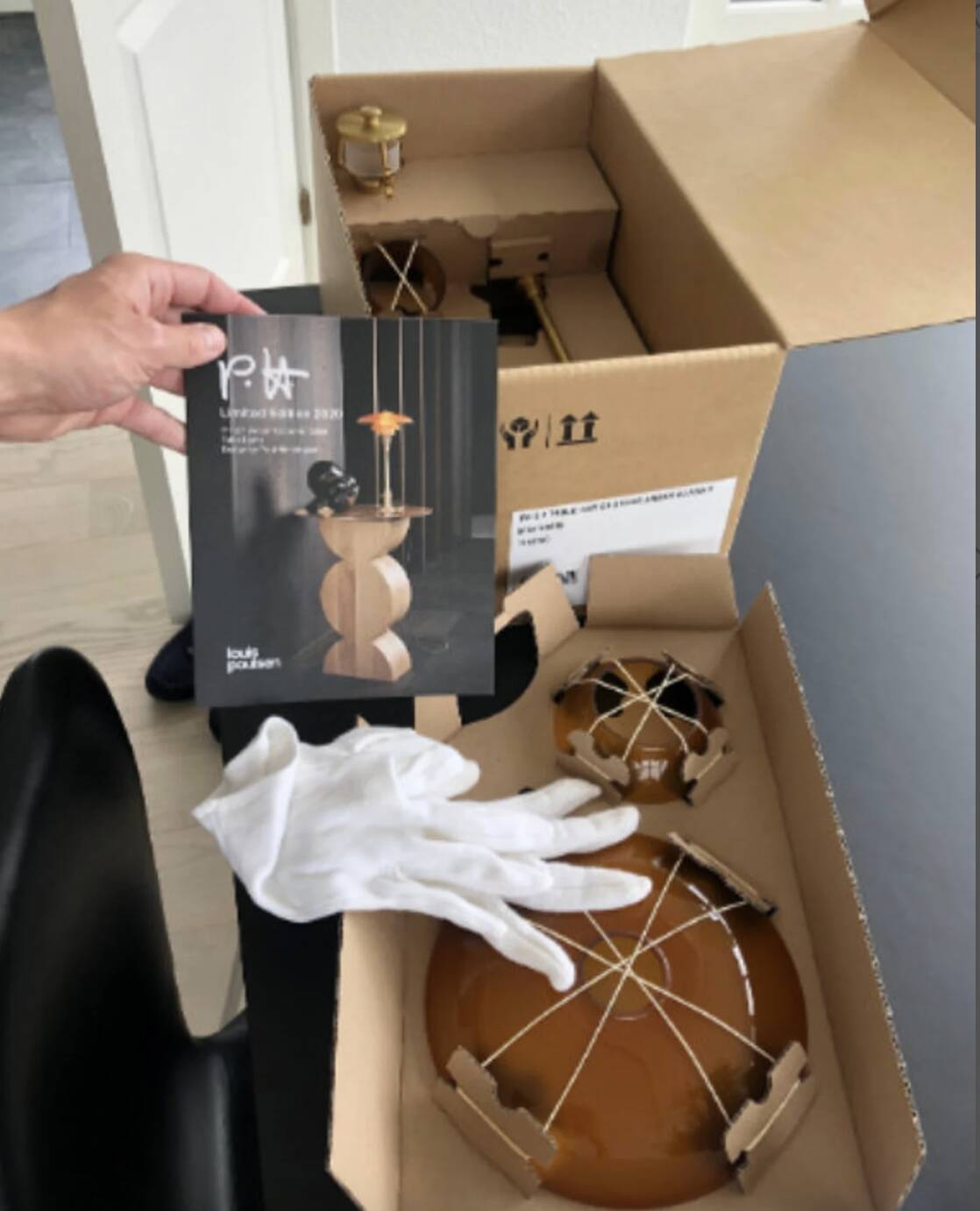 PH 2/1 Amber table lamp Poul Henningsen 1894-1967.