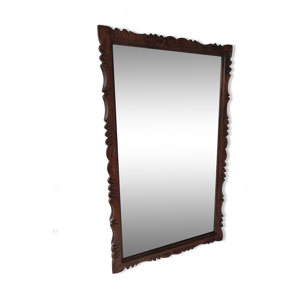 miroir art déco bois sculpté 49x79cm