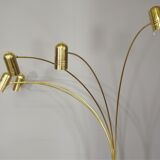 Brass floor chandelier, 70s