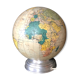 Globe terrestre lumineux Perrina en verre
