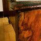 Rounded Walnut Burl Double Bed, 1950s