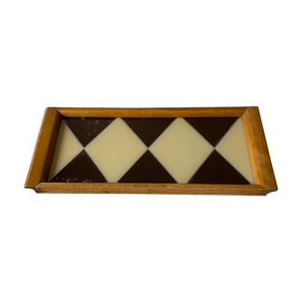 Art deco tray geometry patterns