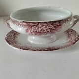Rare old vegetable dish – Saint-Amand Hamage – English red ironstone