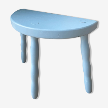 Blue tripod stool