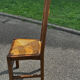 Paire de chaises en chêne et paille – années 50