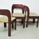 4 brutalist dining chairs
