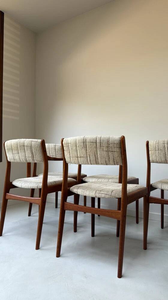 Vintage Danish dining set table and chairs