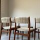 Vintage Danish dining set table and chairs