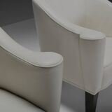 Ensemble de chaises en cuir Josef Hoffmann « Villa Gallia » par Wittmann Austria