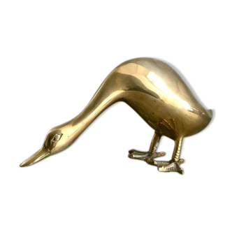 Duck gilded brass