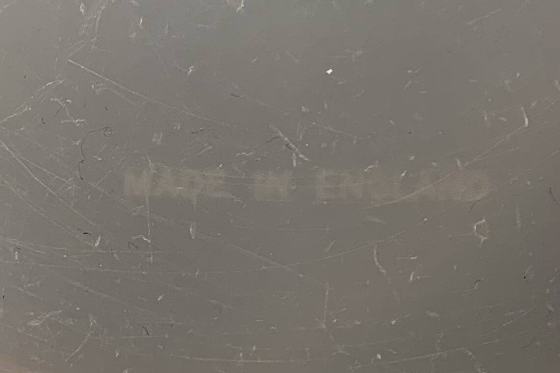 Vintage tobacco pot 1960 wooden snuff box with Stewart crest - 15 x 14 cm