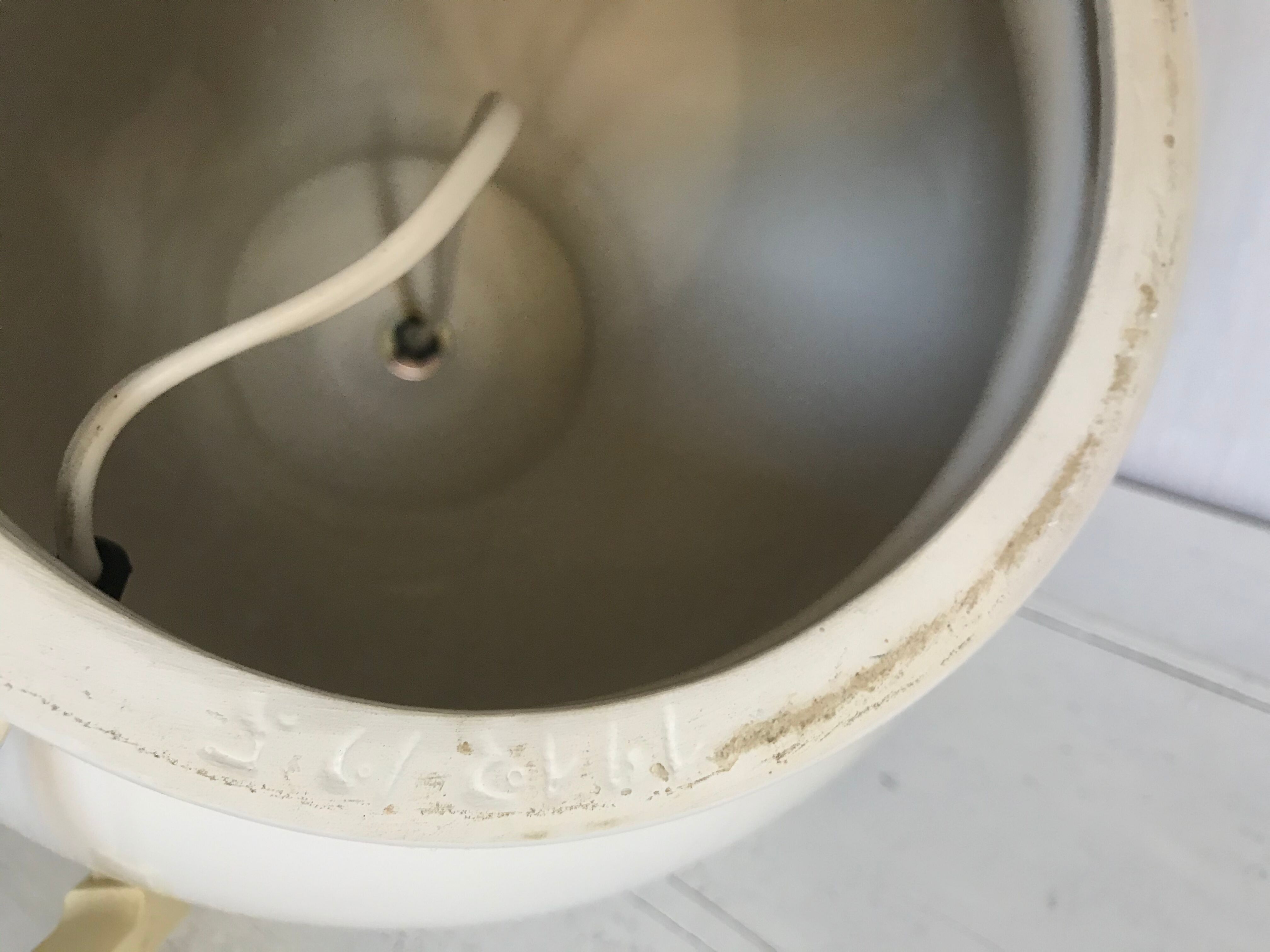 Vintage ceramic lamp foot