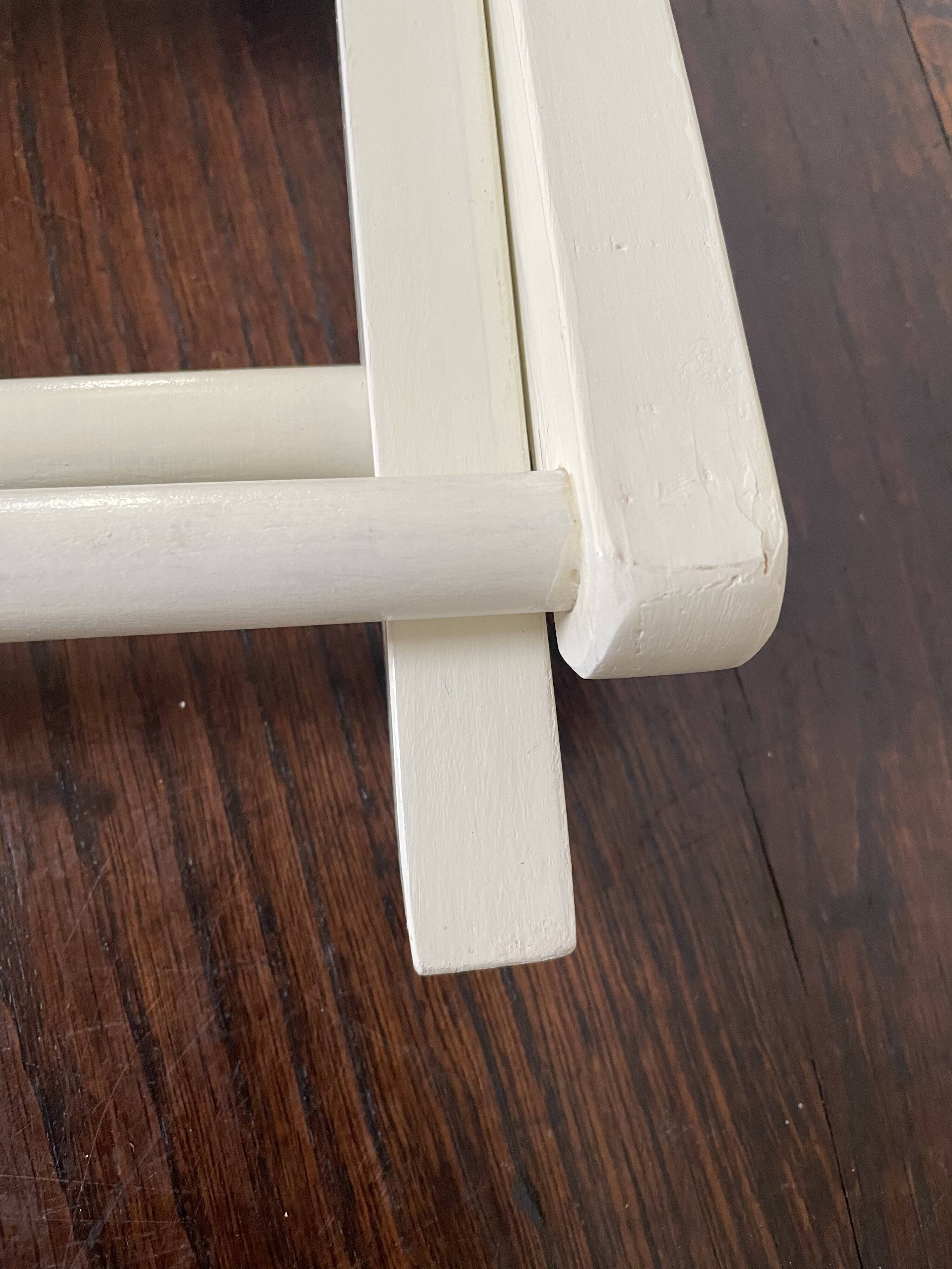 Tabouret de pêche à lattes vintage