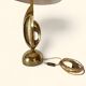 Pair of "Space Age" Table Lamps in Copper and Chrome, 1970s.