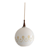 Vintage opaline pendant light 1970