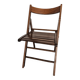Exotic wood folding chair