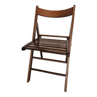 Exotic wood folding chair