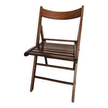 Exotic wood folding chair
