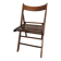 Exotic wood folding chair