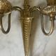 Pair of wall lights in brass and gilded bronze, Arnold Montrose Ltd, Lo
