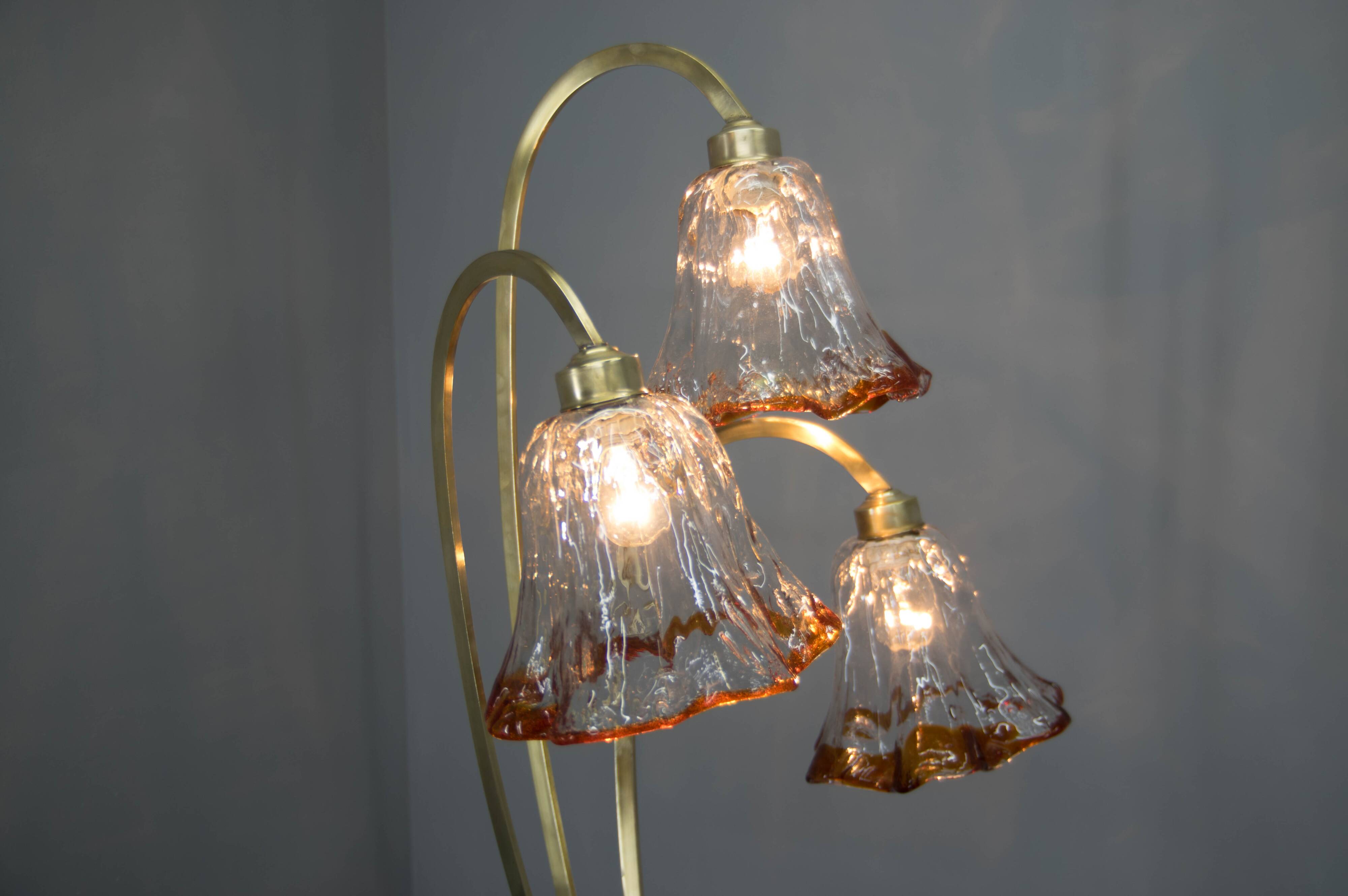Murano Glass Floor Lamp, Italy, 1980s