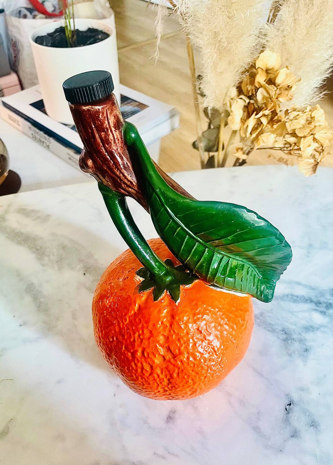 Bouteille en forme d’orange, années 70
