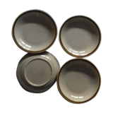 Suite of four hollow plates in Gres