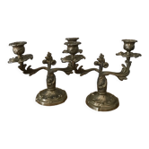 Paire de chandelier ciselé