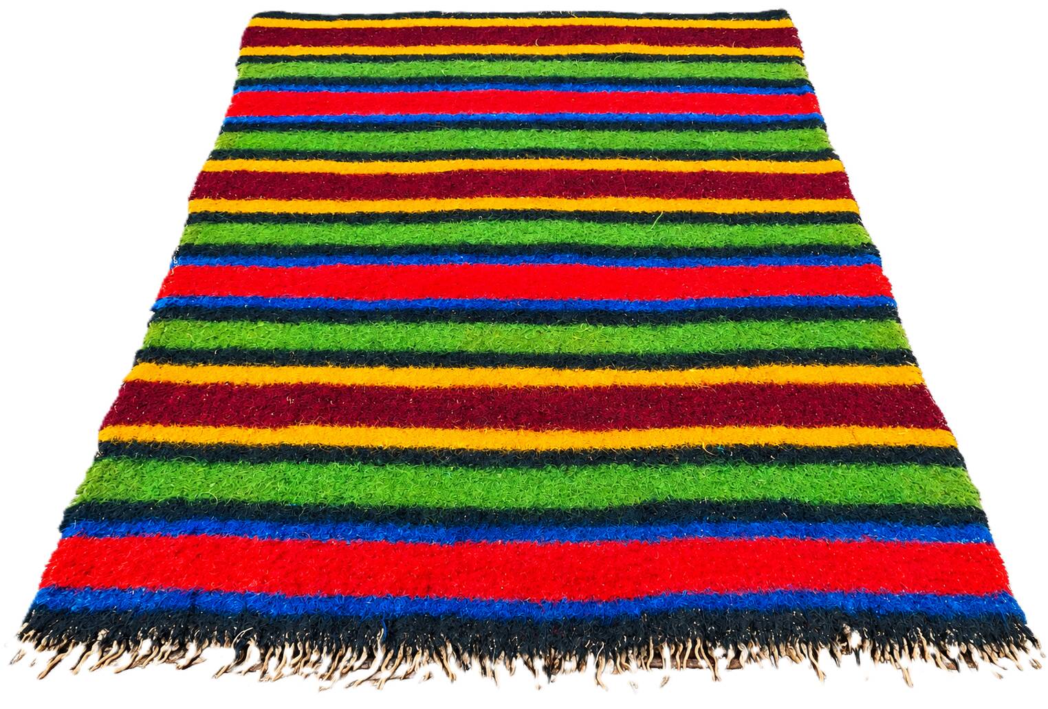Large Kilim Rug "Cherga" Pastoral Vintage Pure Wool – 264 x 184 cm
