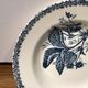 Hollow plate, insect and strawberry décor, Manufacture Choisy the King, Iron Land, H Boulenger - Co.
