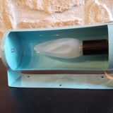 Vintage blue tilting wall lamp
