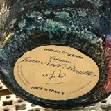 Jean-Noël Bouillet painted table lamp