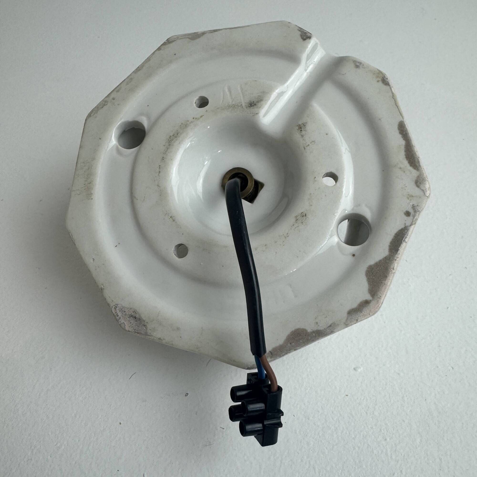 Antique small applique in opaline and art deco ceramic