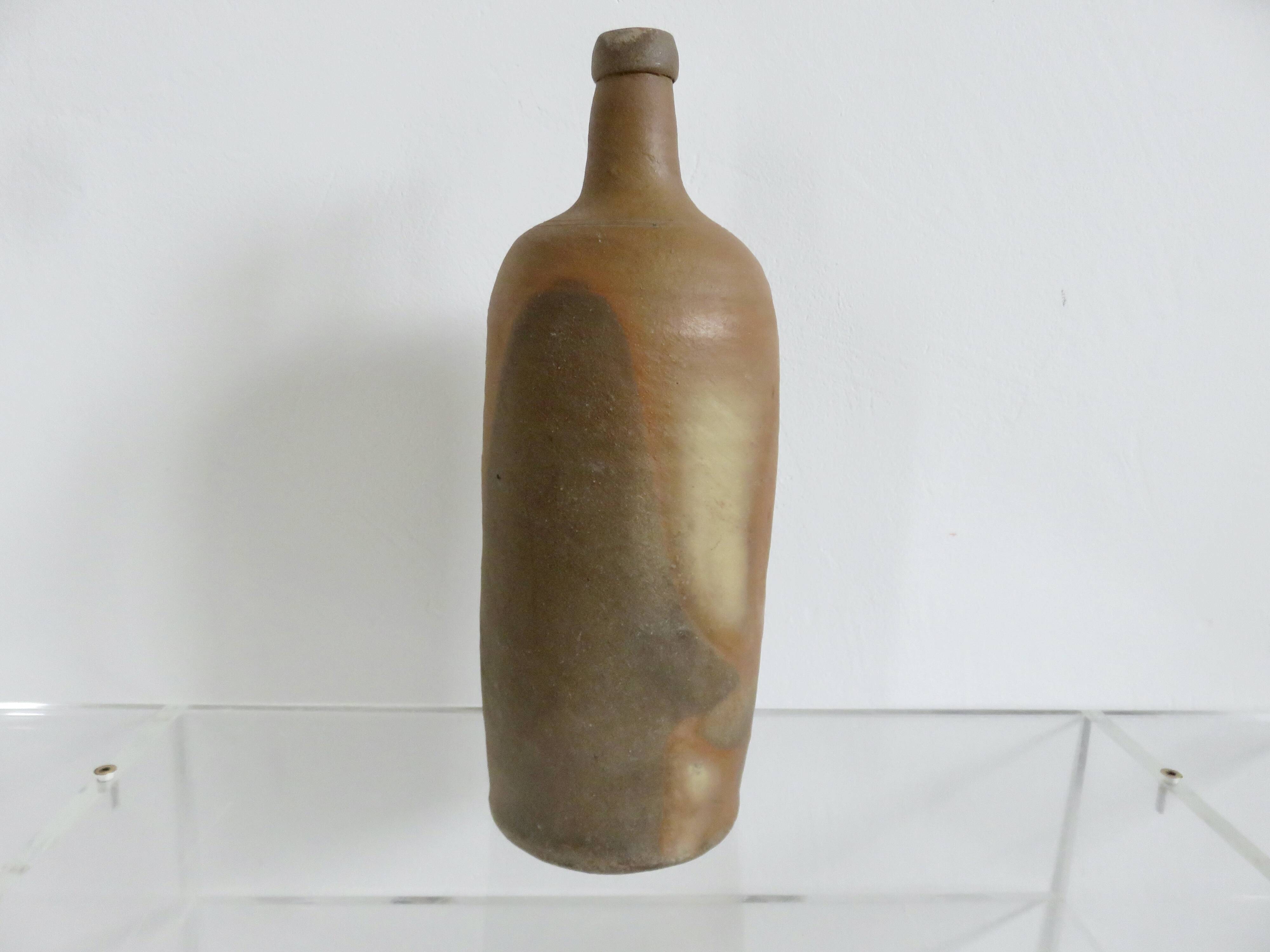 Large chamotte stoneware vase, 1970s
